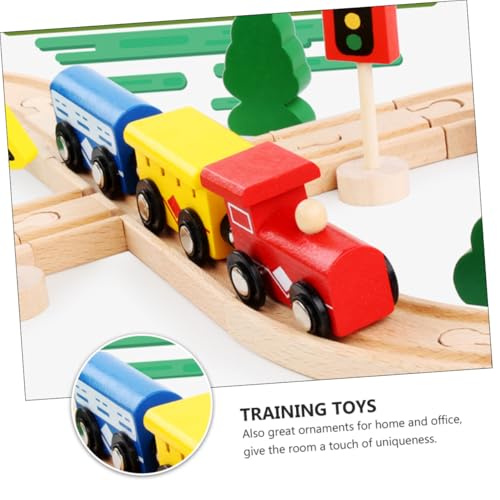 BESTonZON Teiliges Holzspielzeug Zugbahn Set aus Buchenholz Multifunktionales Kinderpuzzle Fördert Kognitive und Motorische Fähigkeiten Sicher und Langlebig für Jungen und Mädchen BESTonZON Teiliges Holzspielzeug Zugbahn Set aus Buchenholz Multifunktionales Kinderpuzzle Fördert Kognitive und Motorische Fähigkeiten Sicher und Langlebig für Jungen und Mädchen von BESTonZON