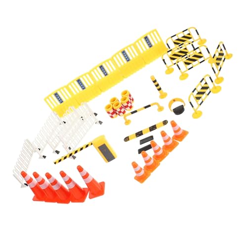 BESTonZON Teiliges Miniatur Verkehrszeichen Lernspielzeug mit Straßenbarrieren und Absperrungen Bunte Realistische Baustellen Interaktives Verkehrstraining BESTonZON Teiliges Miniatur Verkehrszeichen Lernspielzeug mit Straßenbarrieren und Absperrungen Bunte Realistische Baustellen Interaktives Verkehrstraining von BESTonZON
