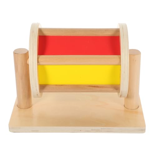 BESTonZON Textiles Trommelspielzeug Spielzeug für kreative Fähigkeiten Spielzeug für Kinder kinderspielzeug Kinder Spielzeug Kid Toys Textiltrommelmodell Spielzeug für die Früherziehung Holz von BESTonZON