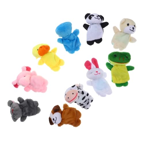 BESTonZON Tier Fingerpuppen Set Lustige Dehnbare Fingerpuppen Aus üsch Für Adorable Fingerpuppen Für Kreative Rollenspiele Und Lernspiele von BESTonZON