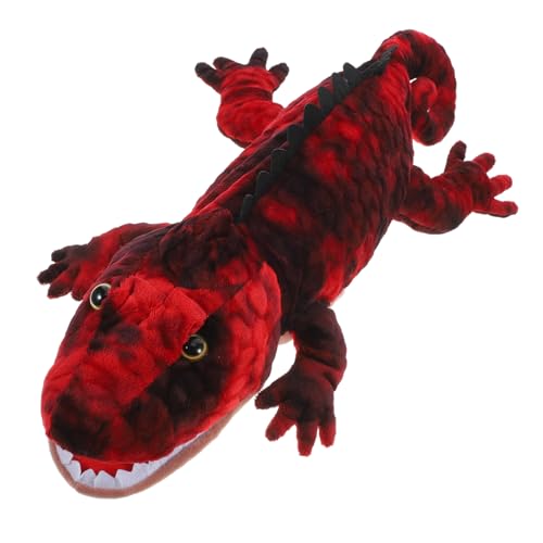 BESTonZON Tierische Marionette Vorschulspielzeug Kinder Eidechsenpuppe Kinderpuppe Reptilienpuppe Handpuppe Spielzeug Kleinkindspielzeug Entzückende Handpuppe Tierisches Spielzeug Plüsch von BESTonZON