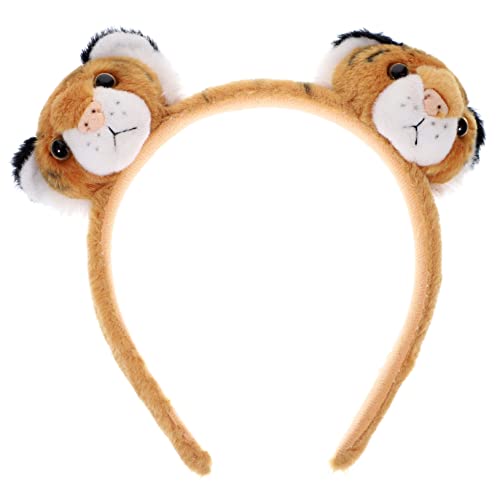 BESTonZON Tier Stirnband Tiger Design Dschungel Party Kopfschmuck Bühne Prop Bequem Tragen von BESTonZON