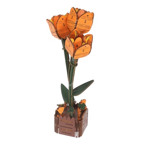 BESTonZON Topfblumenmodell Bastelset Tulpentopf DIY Bastelset Blumenstrauß Bausatz 3D Blumenmodell Holz Blumentopf Puzzle DIY Puzzle Tulpendekor Tulpen 3D Holz BESTonZON Topfblumenmodell Bastelset Tulpentopf DIY Bastelset Blumenstrauß Bausatz 3D Blumenmodell Holz Blumentopf Puzzle DIY Puzzle Tulpendekor Tulpen 3D Holz von BESTonZON
