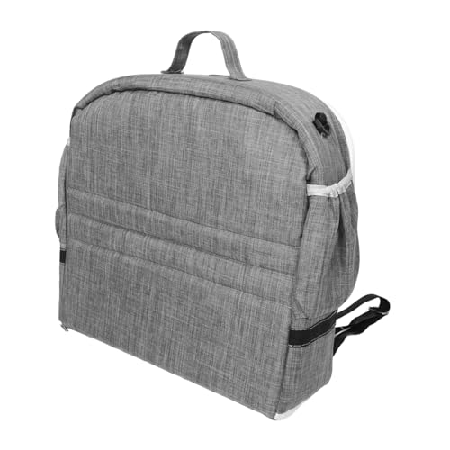 BESTonZON Tragbare Kinderbetttasche Reisebett Zusammenklappbares Hundebett Tragbares Bett Für Kleinkinder Reisen Im Stubenwagen Bodenbett Für Kleinkinder Boden Krippe Grey Leinenstoff von BESTonZON