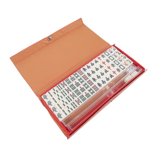 BESTonZON Tragbares Mini Mahjong Set aus Robustem Melamin Kompakt Leichtes Chinesisches Reise Mahjong mit Kartenlinealen Spiel für Zuhause Party und Unterwegs BESTonZON Tragbares Mini Mahjong Set aus Robustem Melamin Kompakt Leichtes Chinesisches Reise Mahjong mit Kartenlinealen Spiel für Zuhause Party und Unterwegs von BESTonZON