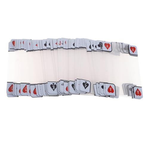 BESTonZON Transparente Matte Pokerkarten Wasserdichtes Bruchsicheres Kunststoff-Deck mit Anti-Cheat-Technologie für Faire Spiele und Verbessertes Handling bei Turnieren und Freizeit BESTonZON Transparente Matte Pokerkarten Wasserdichtes Bruchsicheres Kunststoff-Deck mit Anti-Cheat-Technologie für Faire Spiele und Verbessertes Handling bei Turnieren und Freizeit von BESTonZON