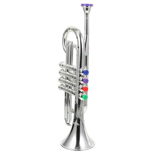 BESTonZON Trompete aus Langlebigem Kunststoff Simulierendes Musikinstrument mit Fördert Musikalische Entwicklung Einfach zu Bedienen für Jungen und Mädchen BESTonZON Trompete aus Langlebigem Kunststoff Simulierendes Musikinstrument mit Fördert Musikalische Entwicklung Einfach zu Bedienen für Jungen und Mädchen von BESTonZON
