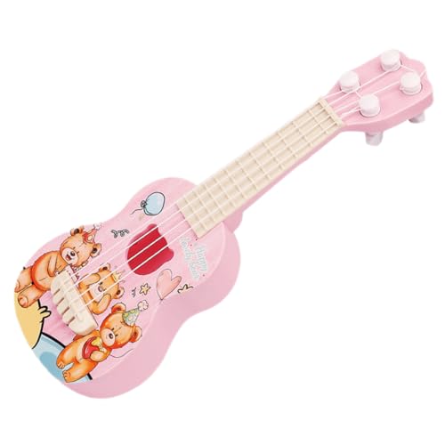 BESTonZON Gitarre Für Kinder Ukulele Cartoon Ukulele Für Musikinstrument Für Kleinkinder Ukulele Mit Bärenmotiv Musikalisches Für Jungen Und Ädchen Kinder Musikinstrumente von BESTonZON