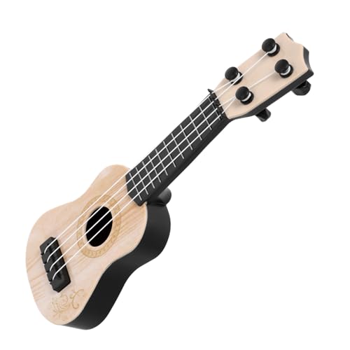 BESTonZON Ukulele Für 4 Saitiges Musikinstrument Aus Ideale Einführung Die Musik Für Kleinkinder Lernspielzeug Für Musikalische Frühbildung Cremefarben von BESTonZON