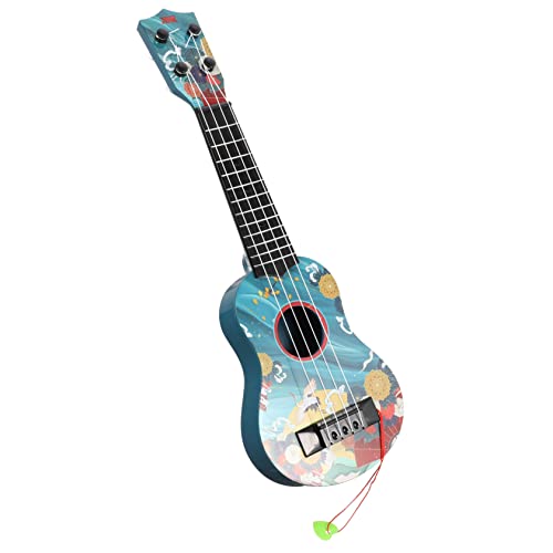 BESTonZON Ukulele Für Kinder Kinder-Ukulele-Spielzeug Gitarre Für Kinder Simulation Gitarre Kleinkind Gitarre Simulationsgitarrenspielzeug Ukulele Zum Verschenken Ukulele-Modell Plastik Blue von BESTonZON