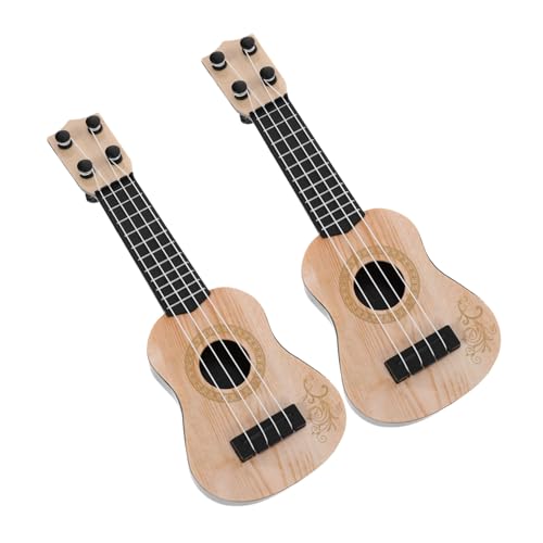 BESTonZON Pädagogisches Ukulelen-Gitarren-spielzeugset für Jungen und Mädchen 2-teilig Simulations-ukulelen für Die Frühe Musikinstrumentenausbildung Von Kindern Sicher Geeignet für 4–5-jährige von BESTonZON