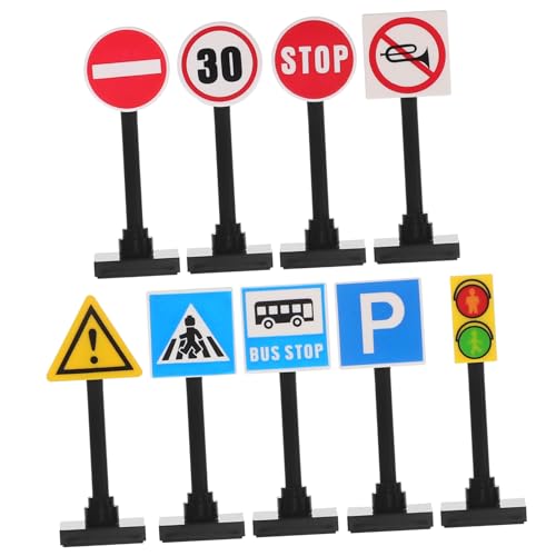 BESTonZON Verkehrsschilder Miniatur Kunststoff DIY Bausteine Verkehrszeichen für Erwachsene Kreatives Rollenspiel Lernspielzeug für Straßenverkehr und BESTonZON Verkehrsschilder Miniatur Kunststoff DIY Bausteine Verkehrszeichen für Erwachsene Kreatives Rollenspiel Lernspielzeug für Straßenverkehr und von BESTonZON