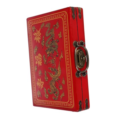 BESTonZON Vintage Mahjong Box mit Großem Fassungsvermögen aus Robustem Pu rutschfest Abgerundeten Kanten für Sichere Aufbewahrung Tragbar für Familie Reisen und Gesellige Mahjong Spiele BESTonZON Vintage Mahjong Box mit Großem Fassungsvermögen aus Robustem Pu rutschfest Abgerundeten Kanten für Sichere Aufbewahrung Tragbar für Familie Reisen und Gesellige Mahjong Spiele von BESTonZON