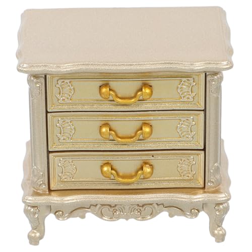 BESTonZON Vintage Miniatur Nachttisch Schrank aus Holz Stabiles Miniatur Puppenhaus Möbelstück Dekorativer Kleiner Beistelltisch für Puppenhaus Schlafzimmer und Sammler BESTonZON Vintage Miniatur Nachttisch Schrank aus Holz Stabiles Miniatur Puppenhaus Möbelstück Dekorativer Kleiner Beistelltisch für Puppenhaus Schlafzimmer und Sammler von BESTonZON