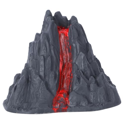 BESTonZON Vulkan-Lava-Spielzeug Lava Spielzeug Miniatur-Vulkanmodell Mini-Vulkanstatuen für den Garten Aquarium-Vulkan-Ornament Mikrolandschafts-Vulkan-Ornament Simulationsgebäude Plastik von BESTonZON