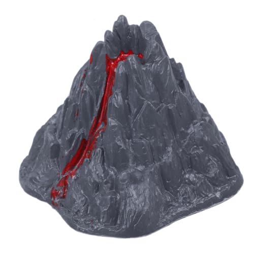 BESTonZON Vulkan-Lava-Spielzeug Lava Spielzeug Miniatur-Vulkanmodell Mini-Vulkanstatuen für den Garten Aquarium-Vulkan-Ornament Mikrolandschafts-Vulkan-Ornament Simulationsgebäude Plastik von BESTonZON