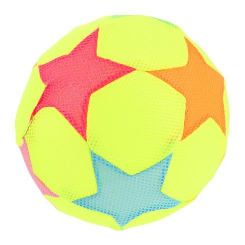 BESTonZON Weicher Leiser Elastischer Stoffball mit Sternenmuster Sicherer Bunter Fußball für Sensorisches Bewegung und Indoor-Sport im Klassenzimmer BESTonZON Weicher Leiser Elastischer Stoffball mit Sternenmuster Sicherer Bunter Fußball für Sensorisches Bewegung und Indoor-Sport im Klassenzimmer von BESTonZON