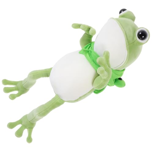 BESTonZON Weiches Niedliches Plüschfrosch Kuscheltier Dekoratives Stofftier für Sofa Wohnzimmer Schlafzimmer Verarbeitetes Tierdoll Ornament Charmante Heimdekoration Leicht und Anschmiegsam BESTonZON Weiches Niedliches Plüschfrosch Kuscheltier Dekoratives Stofftier für Sofa Wohnzimmer Schlafzimmer Verarbeitetes Tierdoll Ornament Charmante Heimdekoration Leicht und Anschmiegsam von BESTonZON