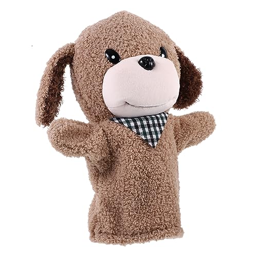 BESTonZON Welpe Tierhandpuppe ausgestopfte Handpuppe Tierpuppen kleine Handpuppe Welpenspielzeug interaktives Spielzeug Heman Spielzeug Tierhandpuppen Plüschtier-Handpuppen PP Baumwolle von BESTonZON