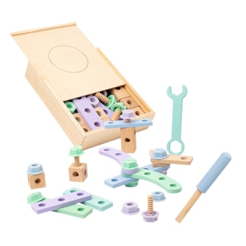 BESTonZON Werkzeugset Holzbaukasten Lernspielzeug DIY Schraubendreher für Kleinkinder Ab Jahren Fördert Feinmotorik Hand Auge Koordination und Kreatives BESTonZON Werkzeugset Holzbaukasten Lernspielzeug DIY Schraubendreher für Kleinkinder Ab Jahren Fördert Feinmotorik Hand Auge Koordination und Kreatives von BESTonZON