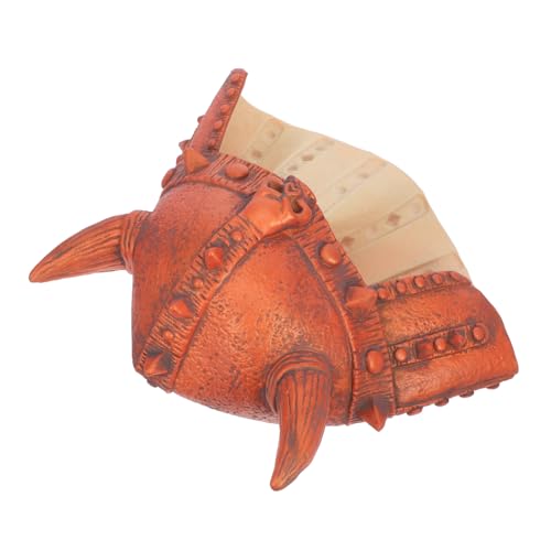 BESTonZON Wikingerhelm mittelalterlicher Hut russischer Hut Ochsenhörner Stirnband Tanzpartyhut Maskerade-Hut Schauspiel Hut Festliche Kopfbedeckung Hutverzierung Helmmütze Emulsion Brown von BESTonZON