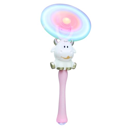 BESTonZON Windmühlen-Leuchtstab kinderspielzeug Fairy Wand weihnac Glowstick Toy Einhornblase Kleinkindspielzeug sensorisches Spielzeug Musik Licht Windmühle Spielzeug Zauberstäbe Plastik von BESTonZON