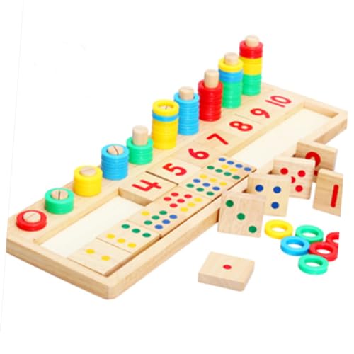 BESTonZON Zahlen Lernspielzeug Zählspiel Für Mathe Lernspiel Mit Bunten Blöcken Pädagogisches Zur des Zahlenverständnisses Und Der Motorik von BESTonZON