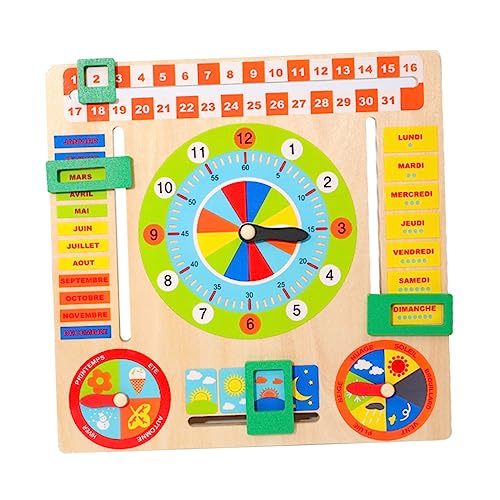 BESTonZON Zeit Lehrmittel Sortieruhr Spielzeug Zeitschaltuhr Spielzeug Puzzle-Spielzeug Kinderpuzzle Pädagogisches Spielzeug Digitaluhren Kinderspielzeug Stamm Spielzeug Colorful Plastik von BESTonZON