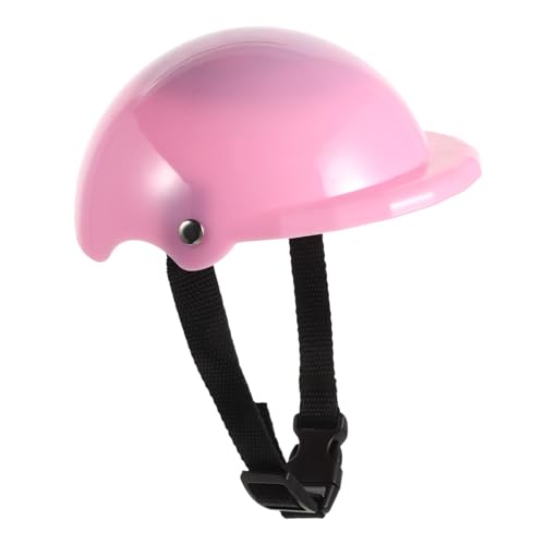 BESTonZON Zubehör Für Puppenhelme Puppengroßer Fahrradhelm Puppenhelm Requisite Kleiner Schutzhelm Austauschbarer 18-Zoll-puppenhelm Sportzubehör Für 18-Zoll-Puppen Rosa Plastik von BESTonZON