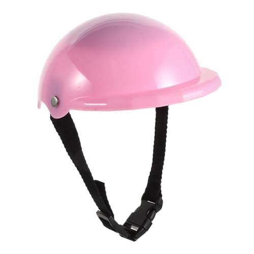 BESTonZON Zubehör Für Puppenhelme So Tun, Als Ob Sie Puppenzubehör Spielen Würden 18-Zoll-puppenornament Puppenhelm Requisite Austauschbar Austauschbar Puppengroßer Fahrradhelm Rosa Plastik von BESTonZON