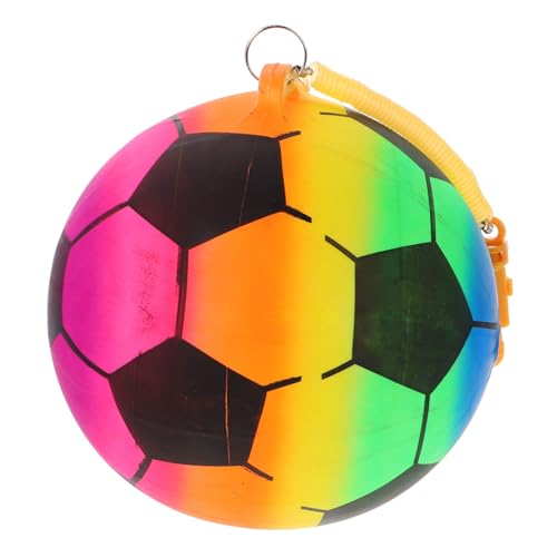 BESTonZON aufblasbarer Spielzeugball Kinderfußballspielzeug Spielplatzspielzeug strandspielzeug Aufblasbarer Ball Tragbarer Fußball Hüpfball für Kinder Fußballkinder Mini-Sportbälle Plastik von BESTonZON