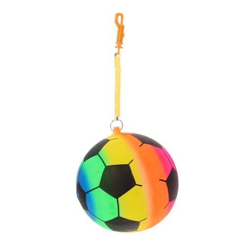 BESTonZON aufblasbarer Spielzeugball strandspielzeug Aufblasbarer Ball Spielzeugball für Tragbarer Fußball Spielplatzspielzeug Kinderfußball Bälle für Plastik von BESTonZON