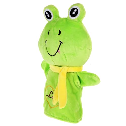 BESTonZON üsch Frosch Handpuppe Für Niedliche Tierpuppe Aus Weichem Material Ideales Interaktives Für Rollenspiele Kreative Früherziehung Und Für Kleine Entdecker von BESTonZON