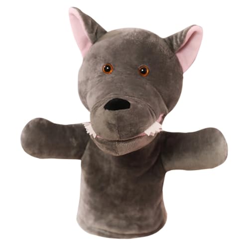 BESTonZON üsch Handpuppe Wolf Interaktive Tier Handpuppe Für Geschichtenerzähler Große üße Wolf Handpuppe Für Ideales Und Für Kreative Rollenspiele von BESTonZON