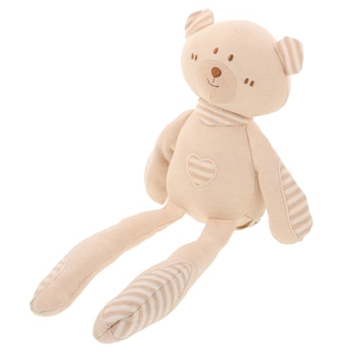 Babypuppe Aus Bio-baumwolle Kuscheltiere Für Babys Stofftier Bär Spielzeug Zum Aufhängen Für Babys Bio-babyspielzeug Tierisches Spielzeug Stofftier Aus Baumwolle Kleiner Bär Beige BESTonZON von BESTonZON