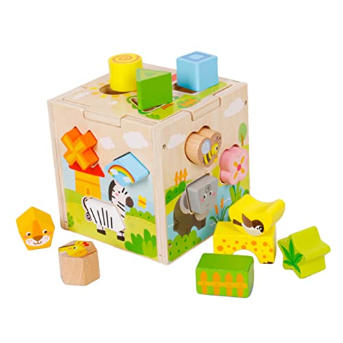 Cartoon Intelligenz Box Spielzeug Puzzle Spielzeug Bildung Spielzeug Passender Block Kind Pädagogisches Spielzeug Baustein Interessantes Spielzeug Kinder Grün Aus Holz BESTonZON von BESTonZON