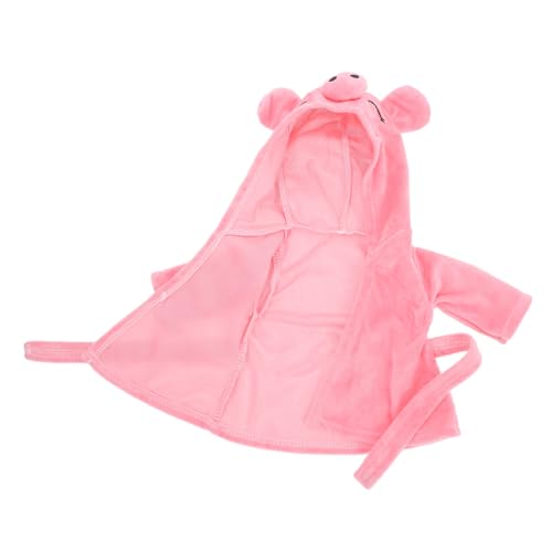 BESTonZON Puppen Kleider Puppenpyjama Süße Puppenkleidung Kleidung Für Wiedergeborene Babypuppen Puppenkleidung Für Neugeborene Bekleidungszubehör Kleider Für Babypuppen Puppen-Outfits Rosa Flanell von BESTonZON