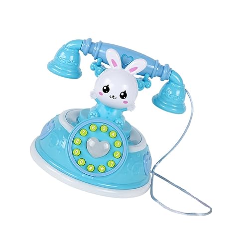 Simuliertes Telefon Spielzeug Für Rollenspiele Für Kinder Telefon Spielzeug Lernspielzeug Für Kinder Musikspielzeug Für Babys -spielzeugtelefon Handy Rollenspiel Plastik Blue BESTonZON von BESTonZON