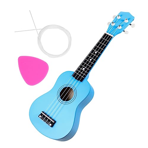 Ukulele Akustische Mini-Gitarre Spielzeug Kinder Gitarre Mini-Instrumente Musikinstrumente Gitarre Holz Blue BESTonZON von BESTonZON