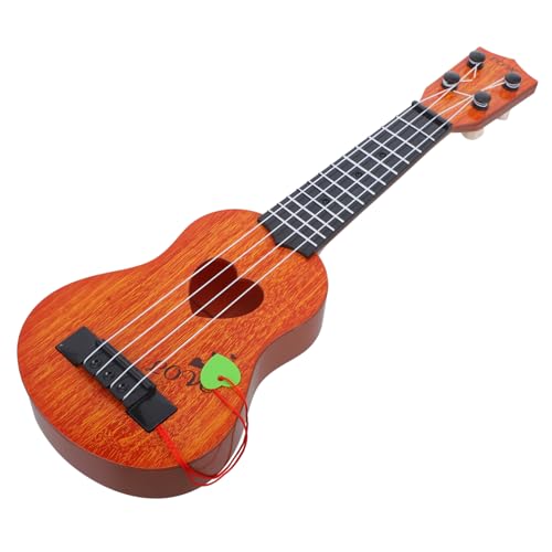 Ukulele Spielzeug Kindergitarre Konzert-Ukulele Kinder Spielsets Gitarren-ukulelen Für Kinder Tenor-Ukulele Ukulelengitarre Für Kleinkinder Ukulele-Spielzeug Spielzeuge Orange Holz BESTonZON von BESTonZON