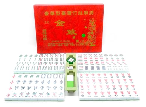 Erwachsene für Professional Mahjong. Melamin Mah Jong mit Dice and Box, Majiang, Größe: Mahjongs, 144 Stück, chinesisch, klassisch, traditionell, family, 150 Stück von BETTER WITH FRIENDS