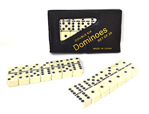 Professioneller tragbarer Domino-Koffer mit 28 Teilen, Reisebox, 5 cm x 2,7 cm x 0,9 cm, Domino (schwarz) von BETTER WITH FRIENDS