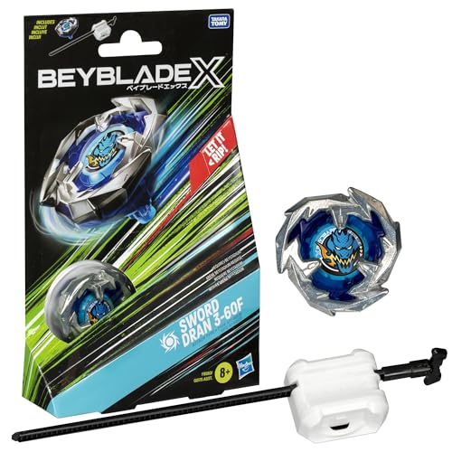 Beyblade X Starter Pack – F9580 – Kreisel & Launcher – Sword Dran 3-60F von BEYBLADE