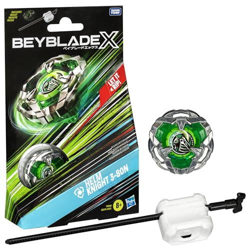 Beyblade X Starter Pack – F9581 – Kreisel & Launcher – Helm Knight 3-80N von Beyblade