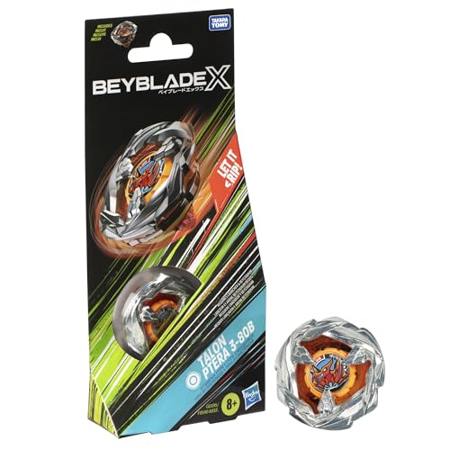 Beyblade X Talon Ptera 3-80B Kreisel Booster Pack, rechtsdrehender Ausdauer-Typ mit X-Celerator, mit 2 Klicks aufbauen und in der Arena kämpfen, originelles Kinder ab 8 Jahren von Hasbro