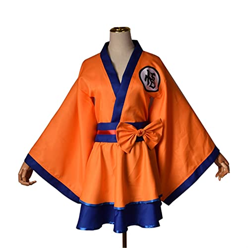 BFBMY Erwachsene Japanisches Kimono Cosplay Akatsuki Wolkendruck Uchiha Sasuke Hyuga Hinata Kostüm Kleid Frauen Mädchen Halloween (Farbe: WUKONG, Größe: L) von BFBMY