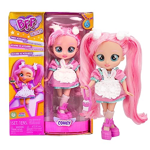 BFF by Cry Babies Coney - Modepuppe zum Sammeln, mit Langen Haaren, Stoffkleidung und 9 Zubehörteilen - Geschenk Spielzeug für Mädchen und Jungen +3 Jahre BFF by Cry Babies Coney - Modepuppe zum Sammeln, mit Langen Haaren, Stoffkleidung und 9 Zubehörteilen - Geschenk Spielzeug für Mädchen und Jungen +3 Jahre von BFF BY CRY BABIES