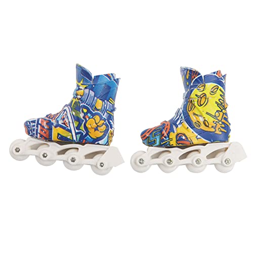 BFLKY 1 Paar Finger Skate Schuhe Spielzeug Finger Roller Inline Skates Kinder Geschenk Finger Spielzeug Skate Schuhe von BFLKY