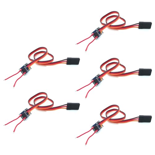 BFLKY Boot Gebürstet Elektronische Geschwindigkeit Controller 5V Fernbedienung Boot Platine Spielzeug Zubehör 5PCS von BFLKY