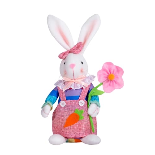BFLKY Bunte Festival-Hasen-Spielzeug-Figur für Frühlingsparty, Feiern, warme Berührungen, Plüsch-Spielzeug BFLKY Bunte Festival-Hasen-Spielzeug-Figur für Frühlingsparty, Feiern, warme Berührungen, Plüsch-Spielzeug von BFLKY